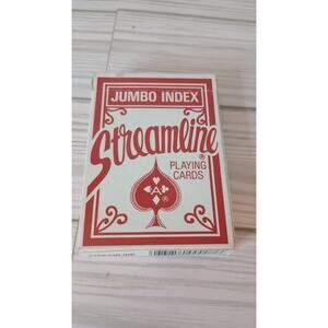 Playing Cards By Streamline, Jumbo Index, I Deck, Red, Complete Deck